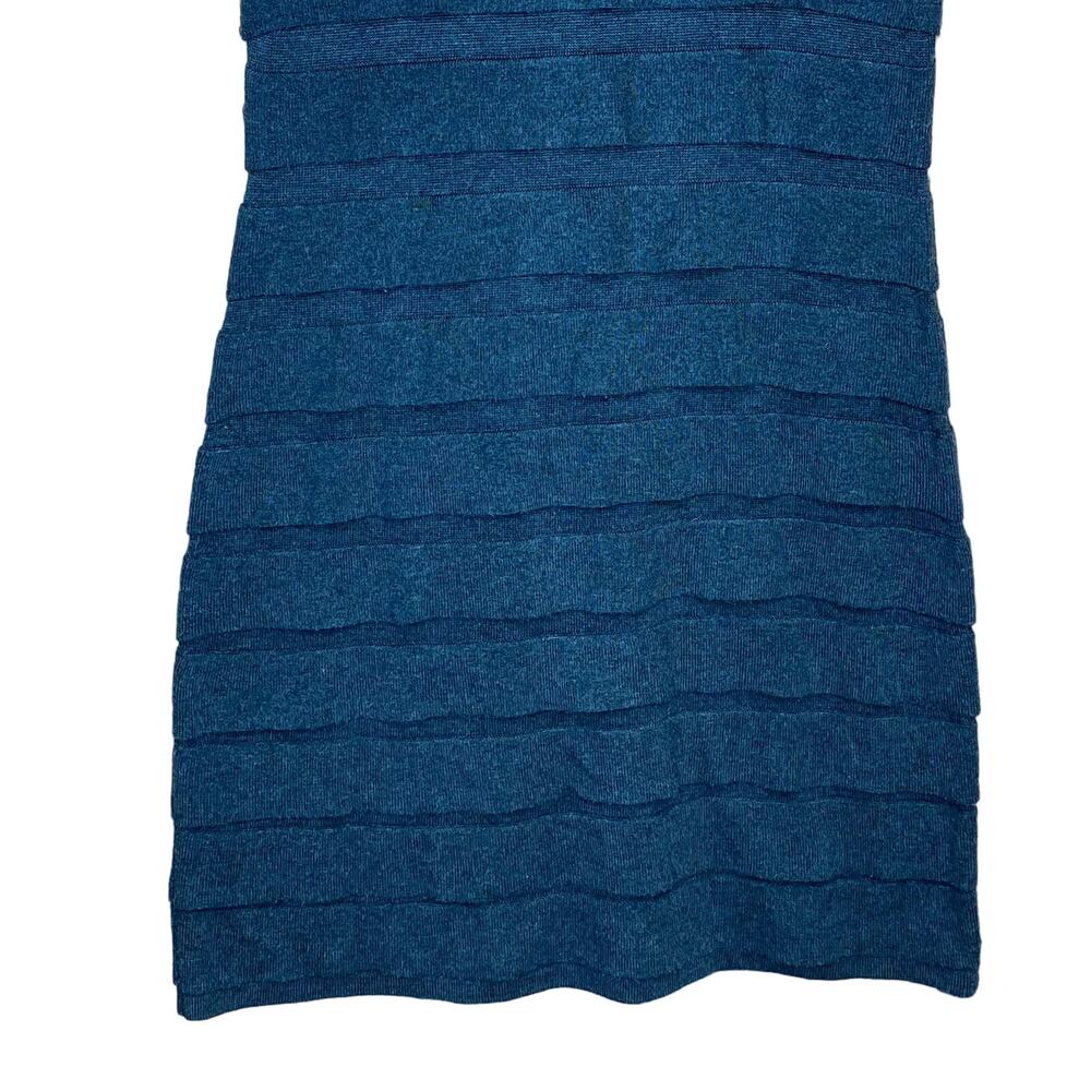Calvin Klein Womens Size SP Sweater‎ Dress Gray Ruffle Layers Sleeveless Petite - Picture 4 of 7